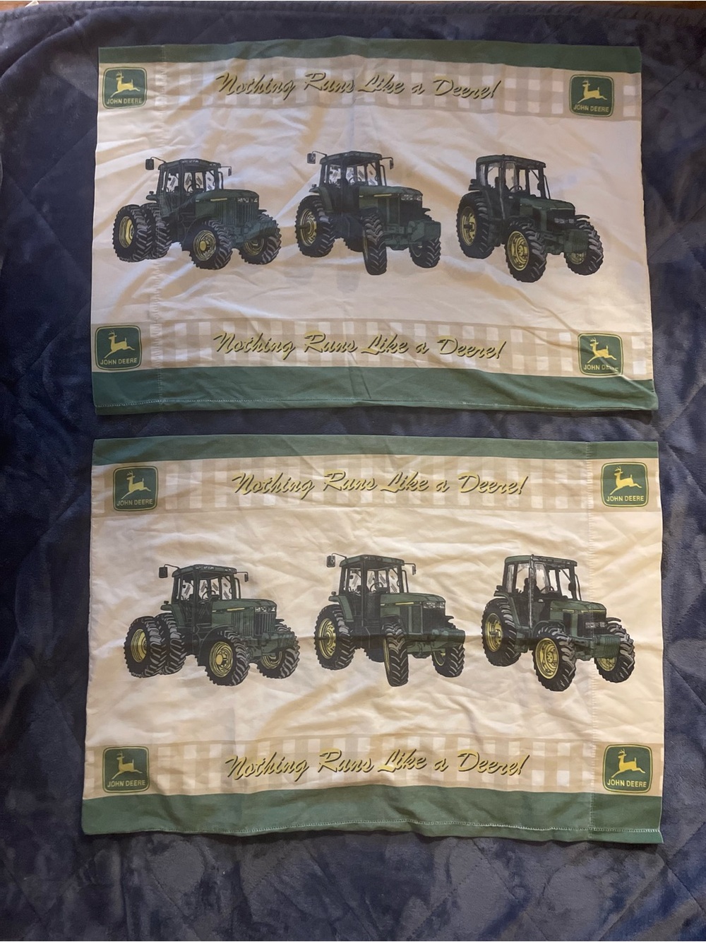 John Deere Green and Cream Tractor Pillowcases